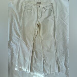 Everlane White High Rise Kick Crop Jeans 28 regular